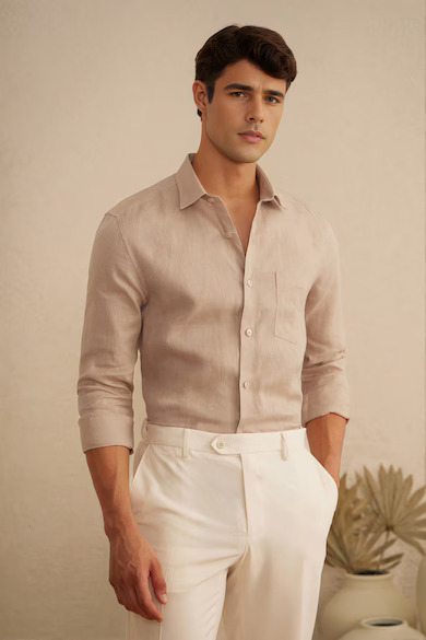 Solid Full Sleeves Formal Shirt